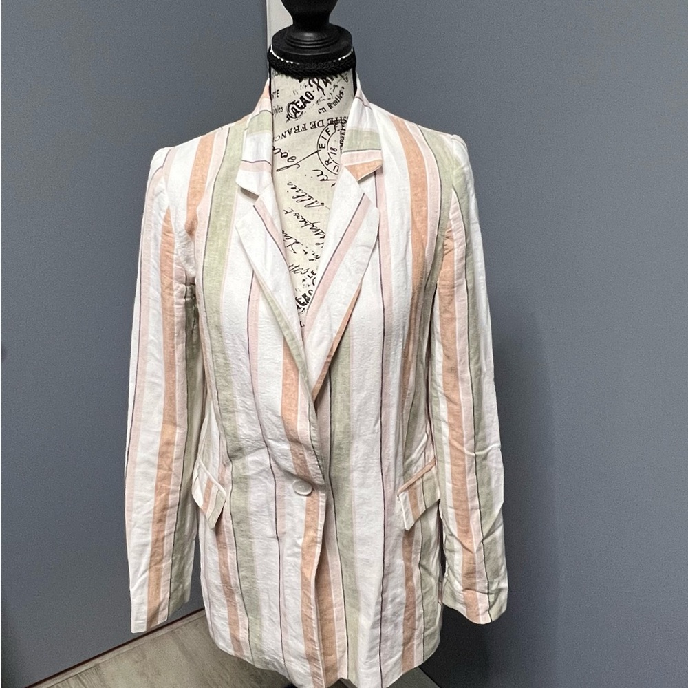 Rachel Zoe Pastel Striped Blazer